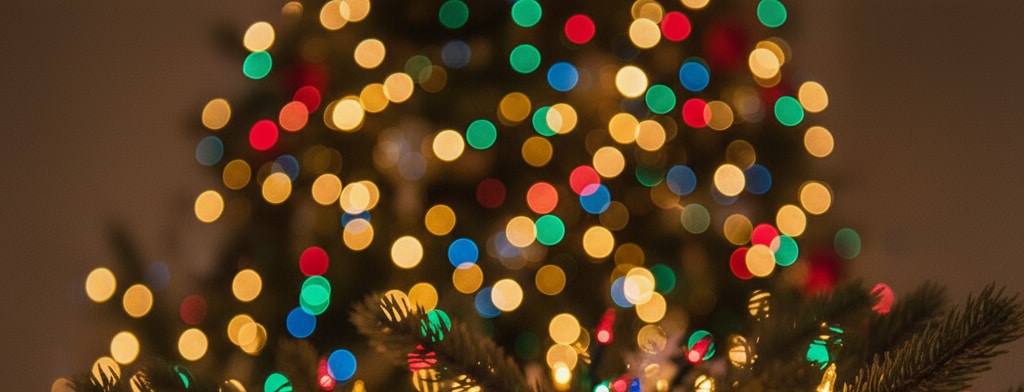 bokeh christmas lights Billings