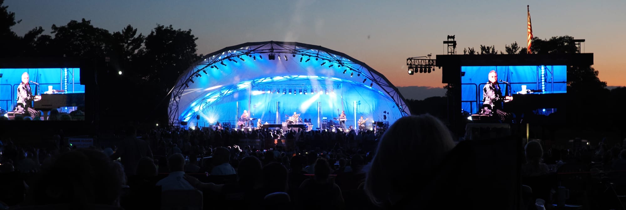 outdoor concert venue at sunset Billings