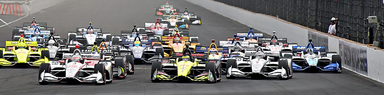 indy cars racing to through the start line Billings